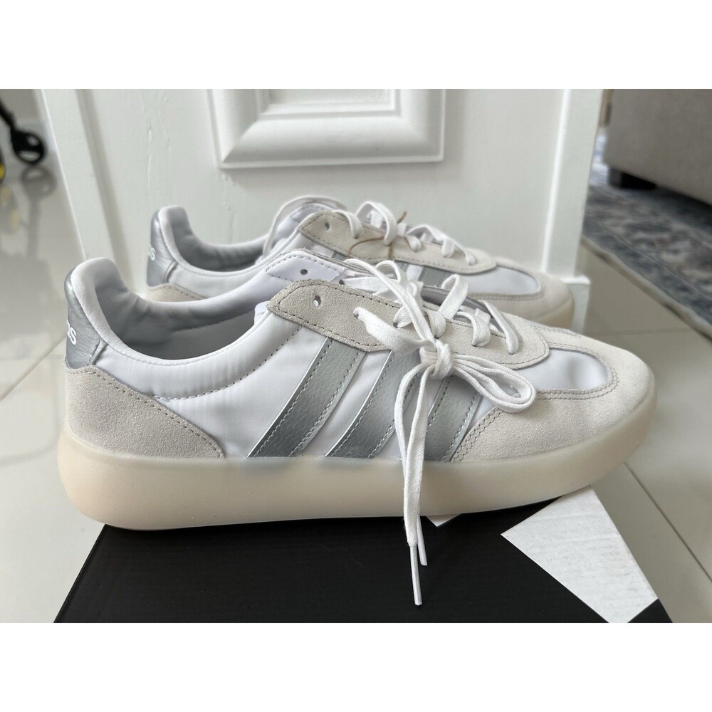 Adidas Barreda Decode Sneaker Tennis Shoes White Silver JI2321 Women’s Size 11 - Picture 4 of 12